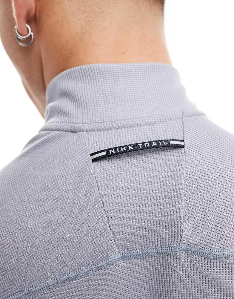 NIKE Nike Running Trail 1/4 zip sweatshirt in grey 2
