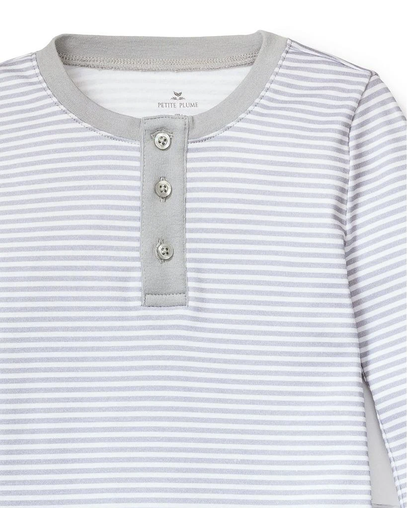 Petite Plume Unisex Pima Cotton Striped Pajama Set - Little Kid, Big Kid 4