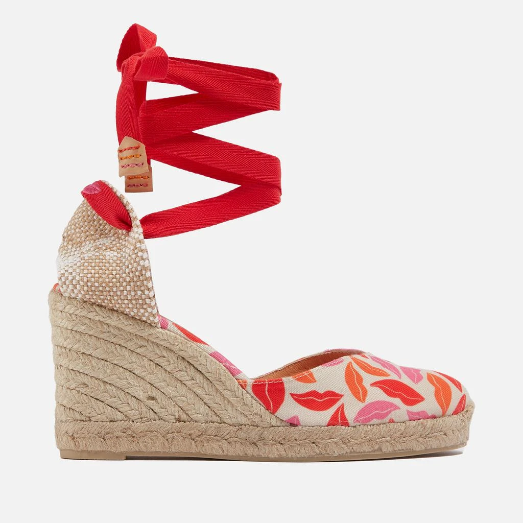 CASTAÑER Castañer x Diane Von Furstenberg Women’s Chiara Canvas Wedge Espadrilles 1