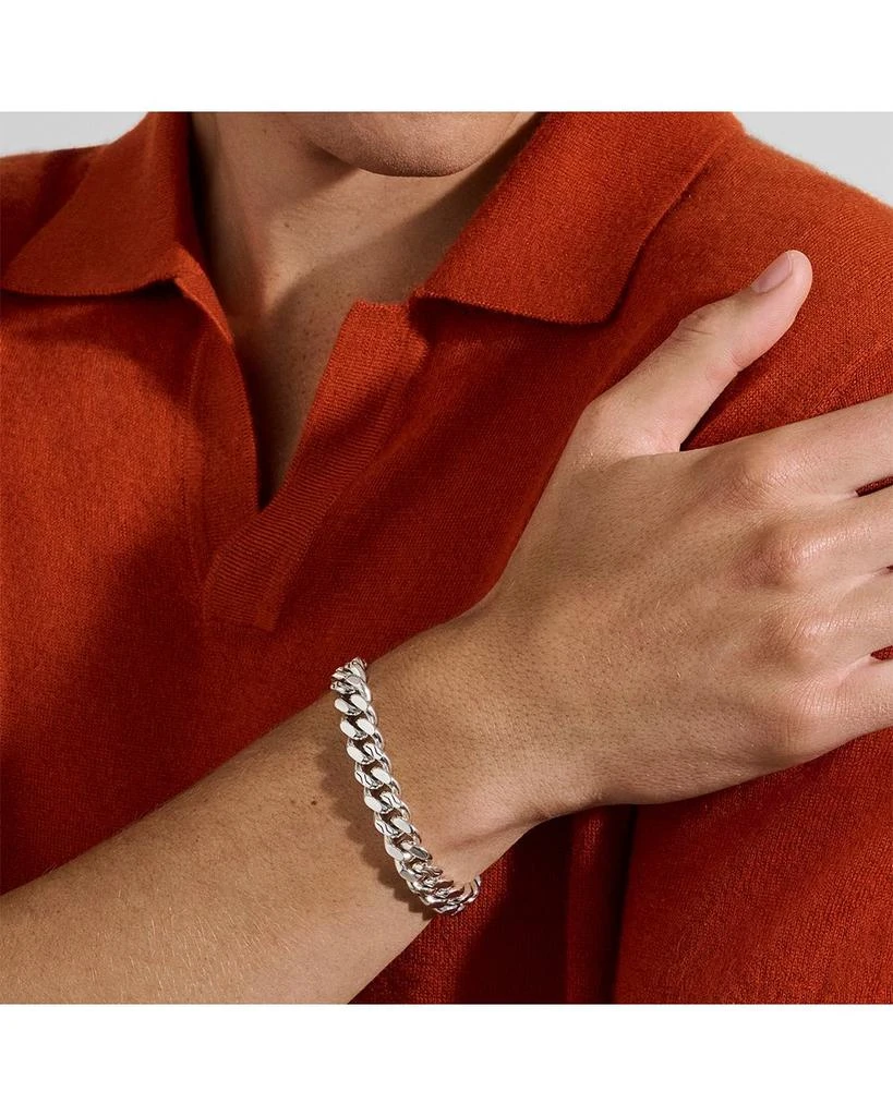 John Hardy Sterling Silver Chain Heavy Curb Link Chain Bracelet 2