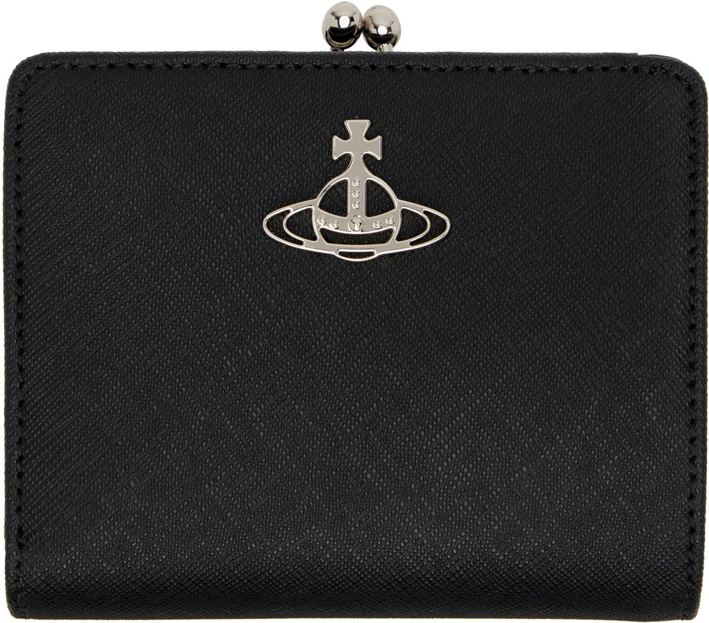 Shop Vivienne Westwood Orb Plaque Bi-Fold Wallet on Sale at