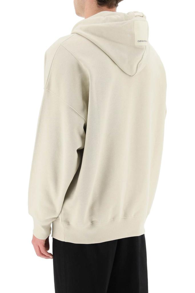 Emporio Armani Emporio Armani Logo Patch Drawstring Hoodie