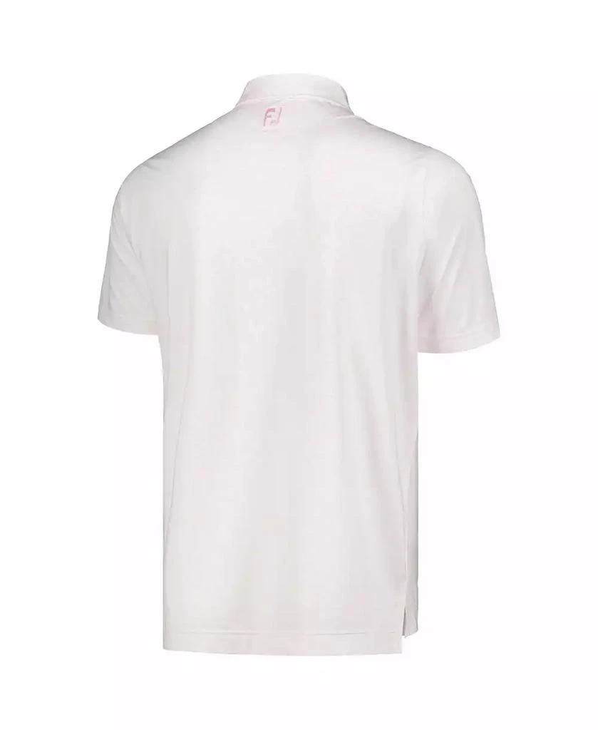 FootJoy Men's Light Pink The Players Painted Floral Lisle ProDry Polo 3