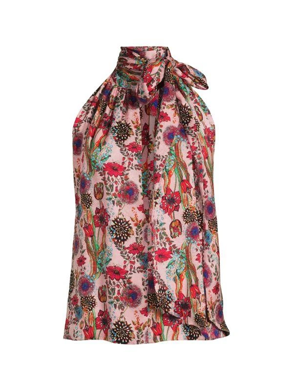 Adriana Iglesias Hanae Jaqcuard Silk Top 3
