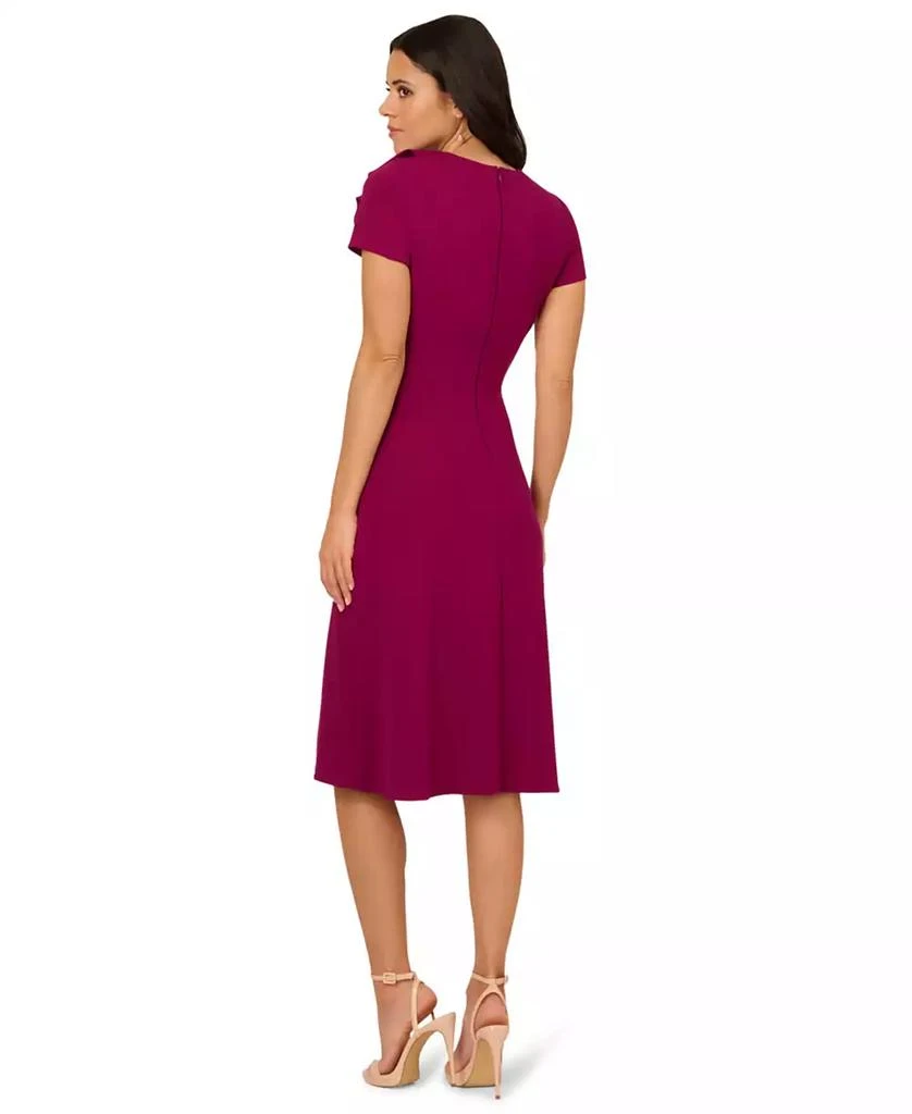 Adrianna Papell Purple Ruffle Bodice Midi Dress 10 Womens Adrianna Papell Purple Ruffle Bodice Midi Dress 10 Womens