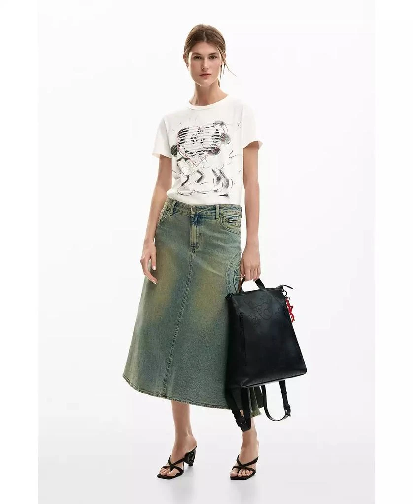 Desigual Women
s Medium backpack with Mickey Mouse appliques 2