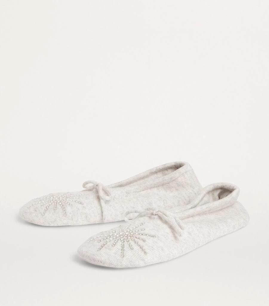 William Sharp Cashmere Crystal-Embellished Dolly Slippers 3