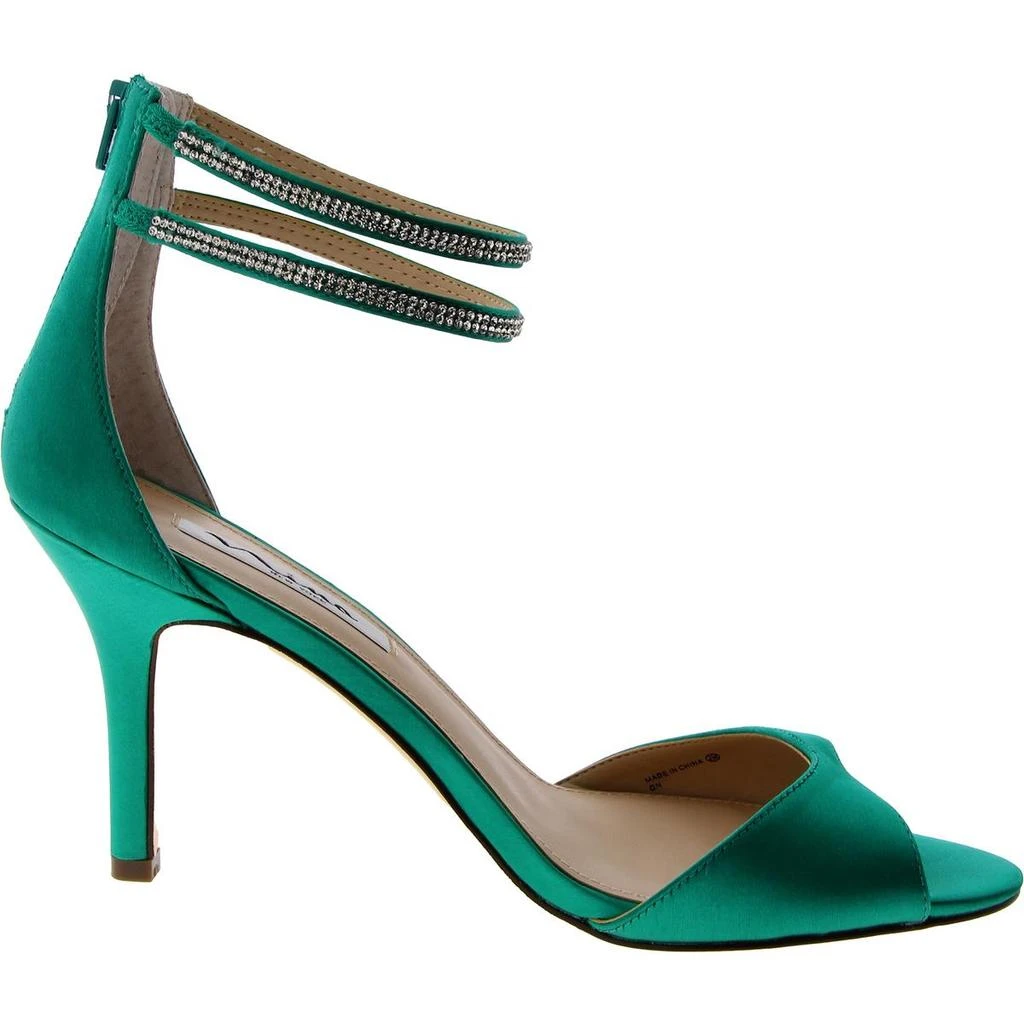 Nina Viktora Womens Satin Rhinestone Heels 2