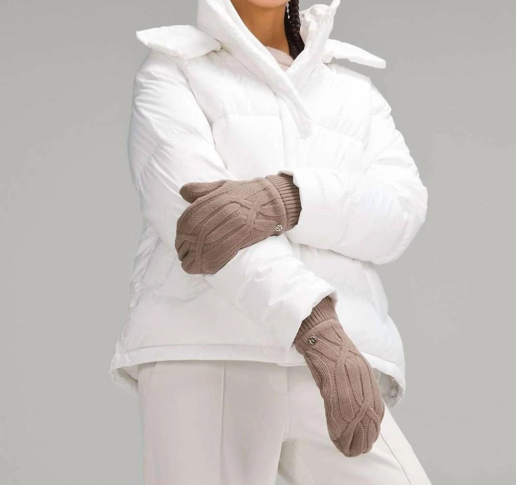 Lululemon Lululemon - Women
s Cable-knit Fleece-lined Mittens 2