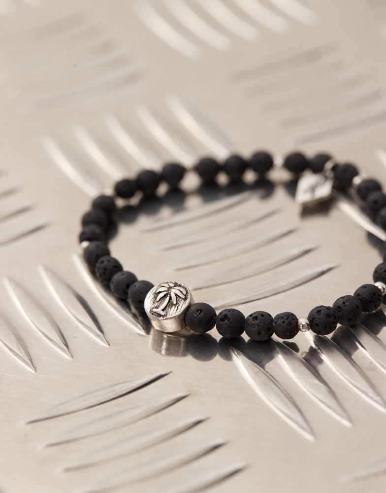 CLASSICS 77 Classics 77 palm coin beaded bracelet in black