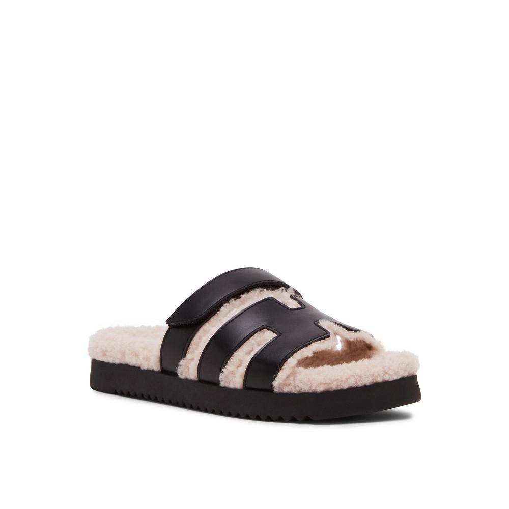 Steve Madden Little and Big Girls JMayven Shearling Slip On Sandals