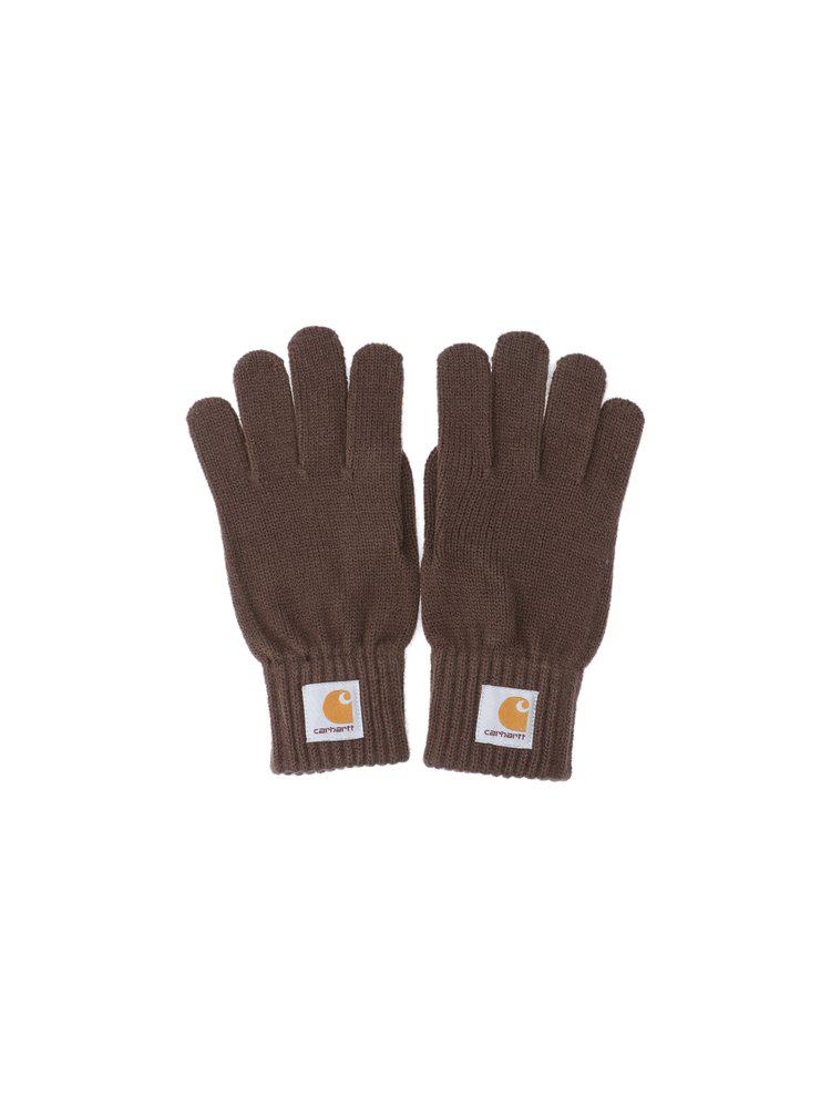 Carhartt WIP Carhartt WIP Watch Logo Patch Ribbed Gloves