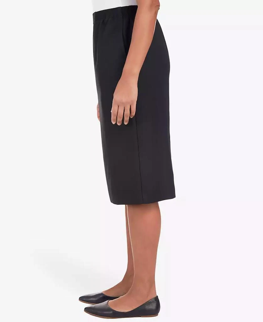 Alfred Dunner Women's Cinch Waist Midi Skirt with Slant Pockets 3