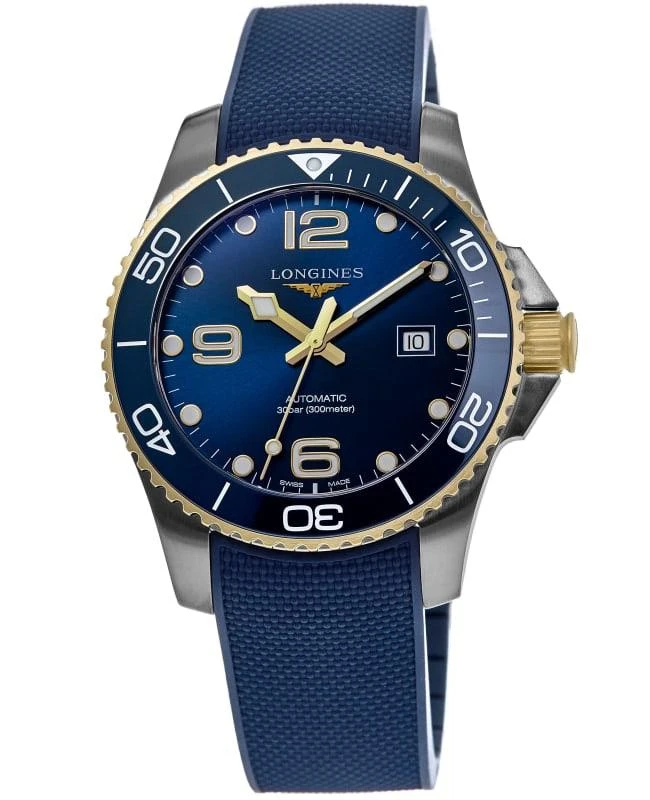 Longines Longines HydroConquest Automatic Blue Dial Rubber Strap Men's Watch L3.781.3.96.9 1