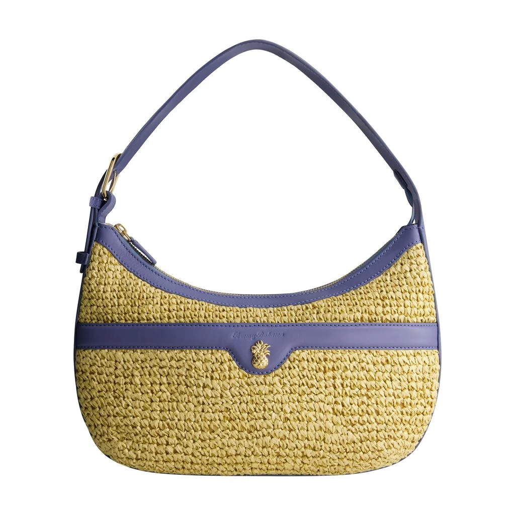 Tommy Bahama Soft Straw Zip-Top Hobo 1