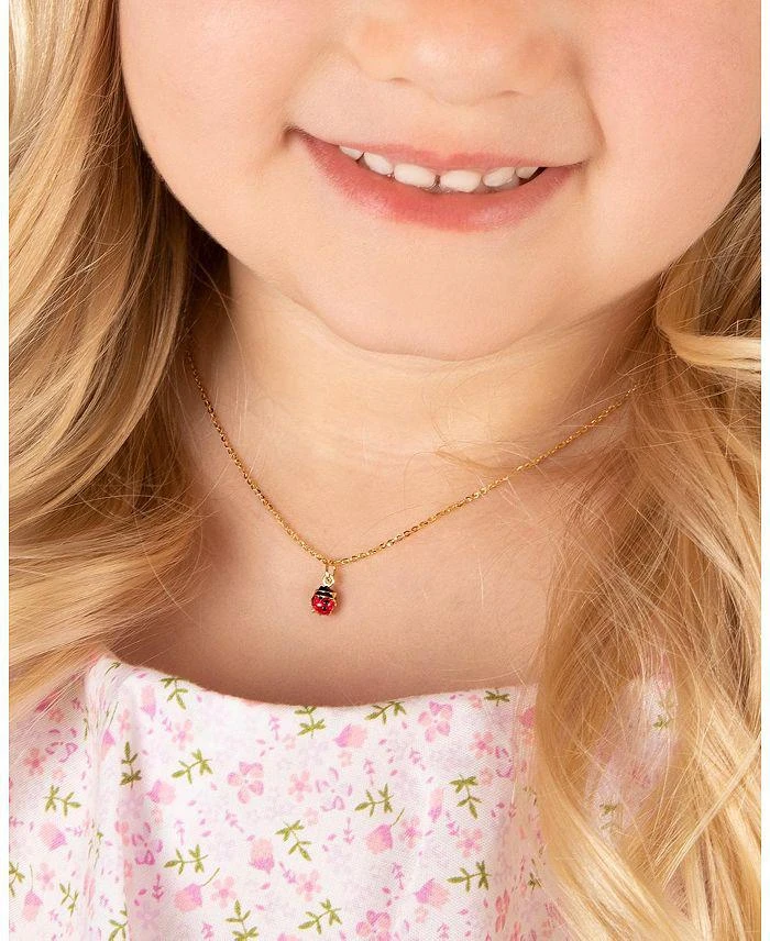 Tiny Blessings Girls' 14K Gold Lil' Ladybug 13-14" Necklace - Little Kid, Big Kid 2