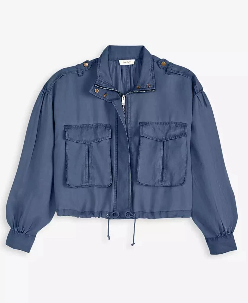 On 34th Women's Chambray Cropped Jacket, Exclusively at Macy's 10