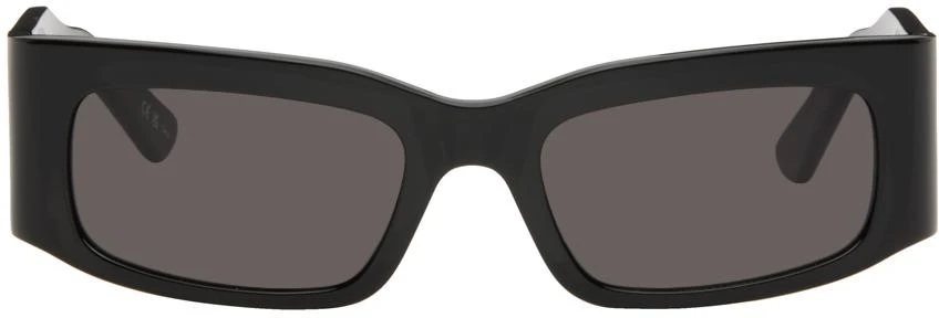 Balenciaga Black Rectangular Sunglasses 1