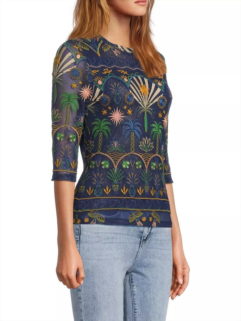 Johnny Was Kaia Mesh T-Shirt 4