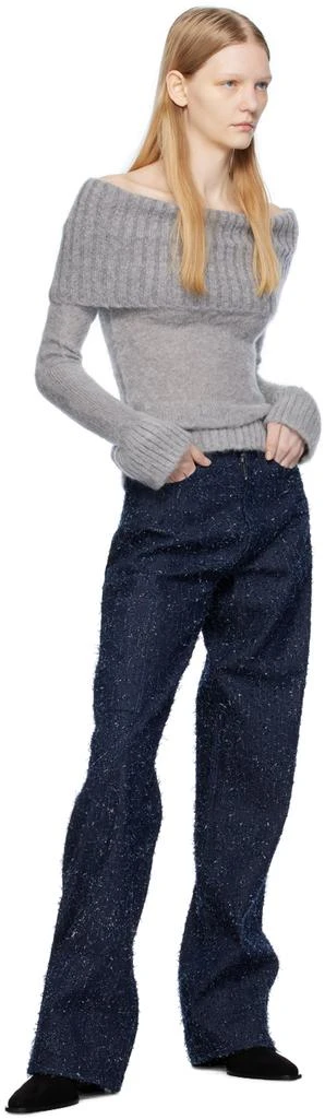 Elleme Gray Off Shoulder Sweater 4
