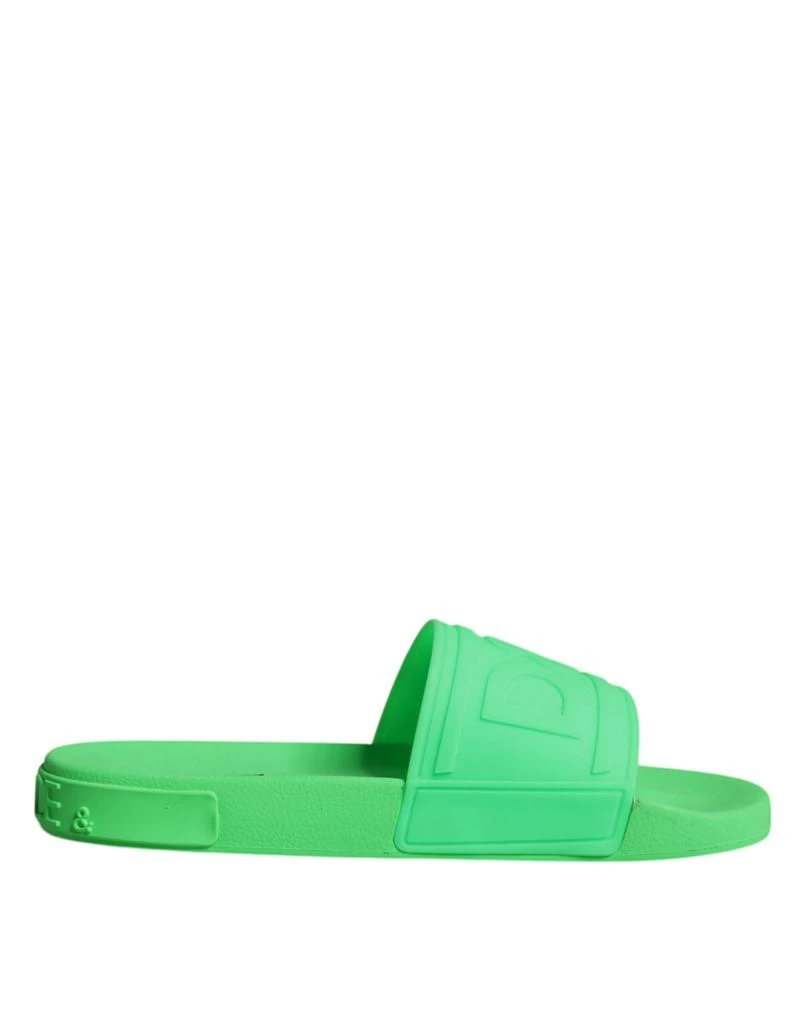 Dolce & Gabbana Dolce & Gabbana  Leather Slides Sandals Beachwear Men's Shoes 1