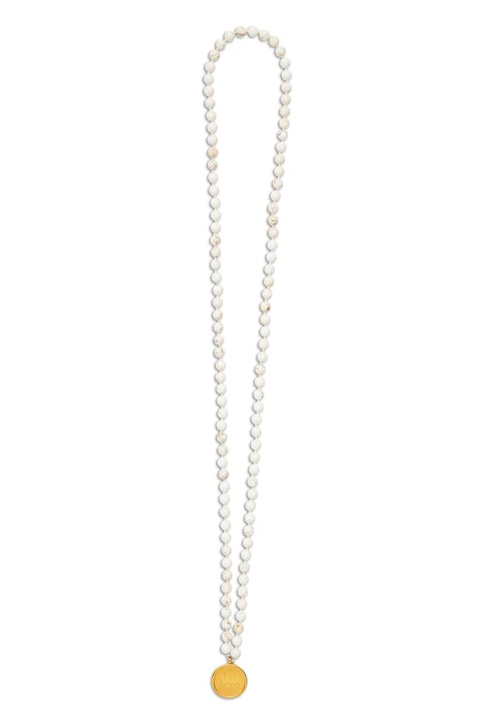 Alo White Turquoise Mala Necklace 2