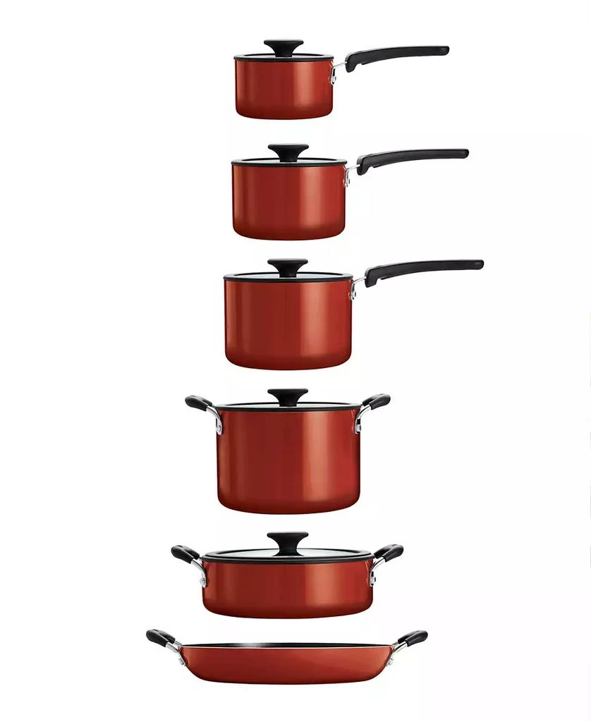Tramontina Porcelain Enamel Heavy Gauge Aluminum Non Stick 11 Piece Cookware Set 4