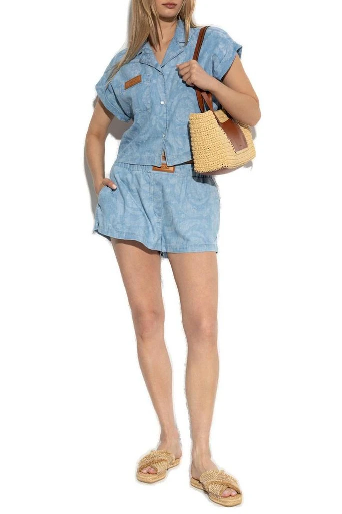 Versace Versace Short Sleeved Denim Shirt 4