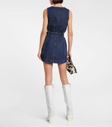 Re/Done Belted denim minidress 3