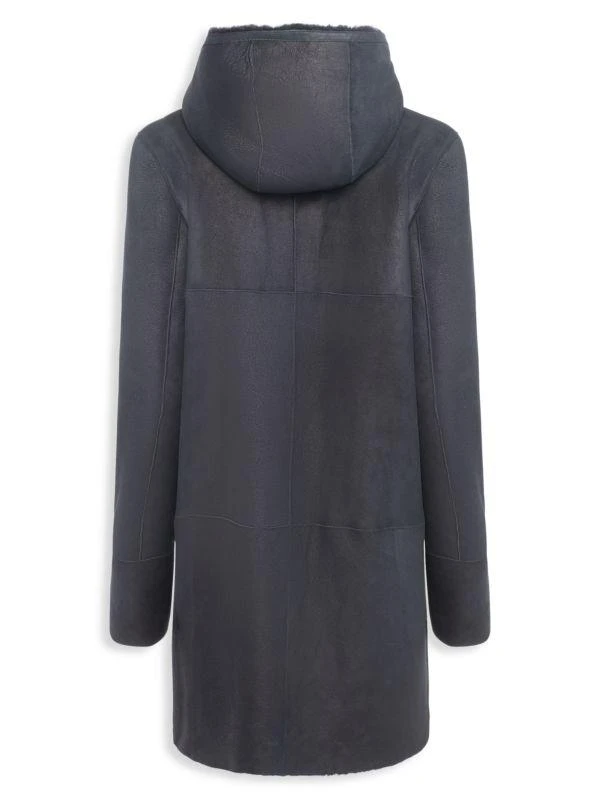 WOLFIE FURS Premium Shearling Hooded Parka Coat 2
