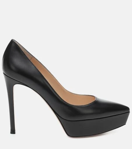 Gianvito Rossi Dasha leather platform pumps 5