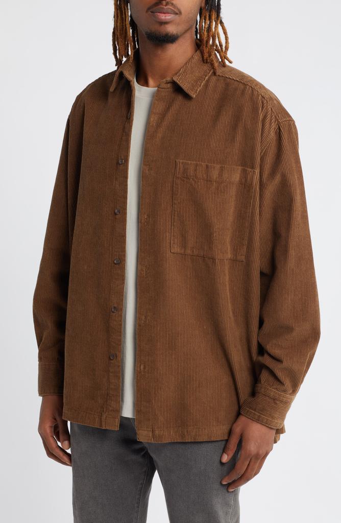 Topman Oversize Corduroy Button-Up Shirt