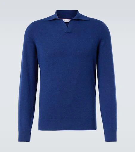 Brunello Cucinelli Cashmere polo sweater 1