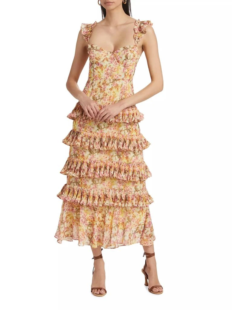 ASTR Ayesha Floral Chiffon Dress 3