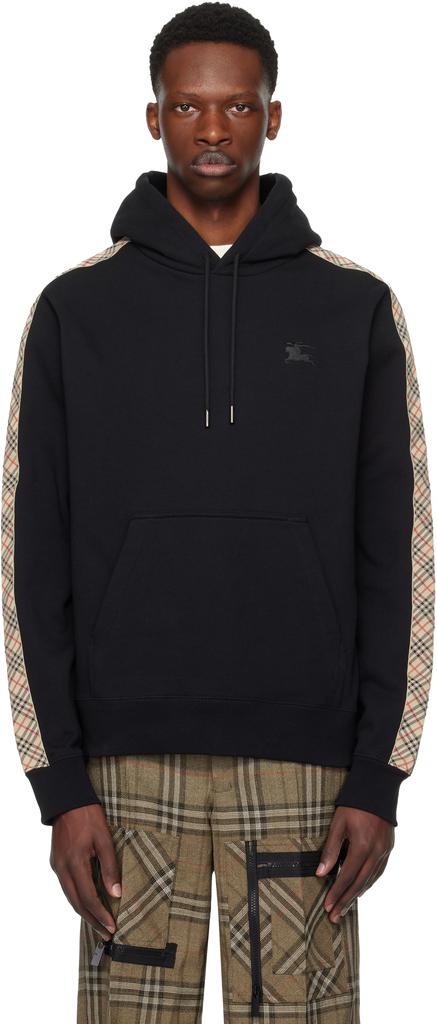 パーカー・フーディ Burberry Classic Black Hoodie With Kangaroo Pocket Burberry Classic Black Hoodie With Kangaroo Pocket - Hoodies