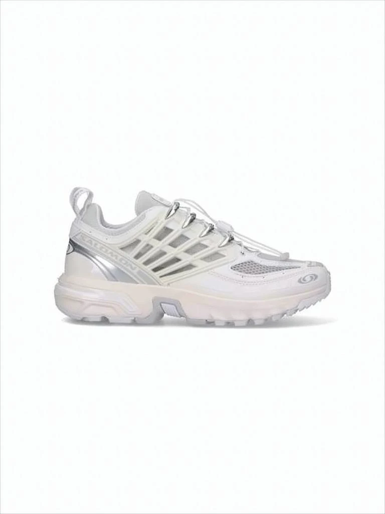Salomon Translucent Mesh-Panel White Sneakers