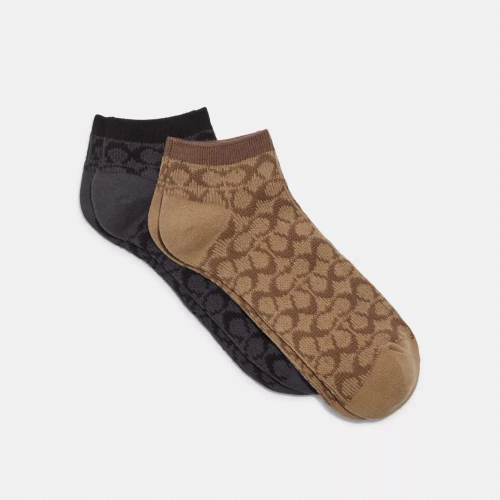 Coach Signature Ankle Socks 1
