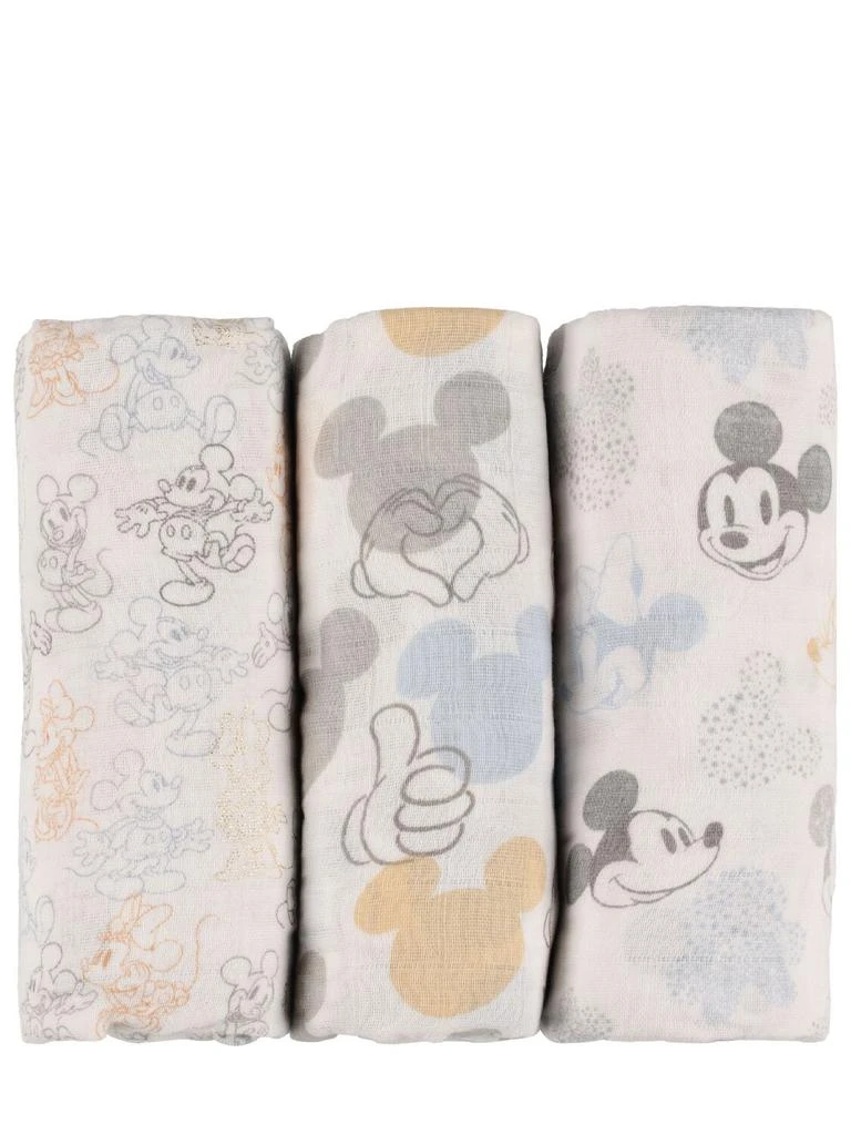 ADEN + ANAIS Set Of 3 Disney Cotton Muslin Swaddles 1