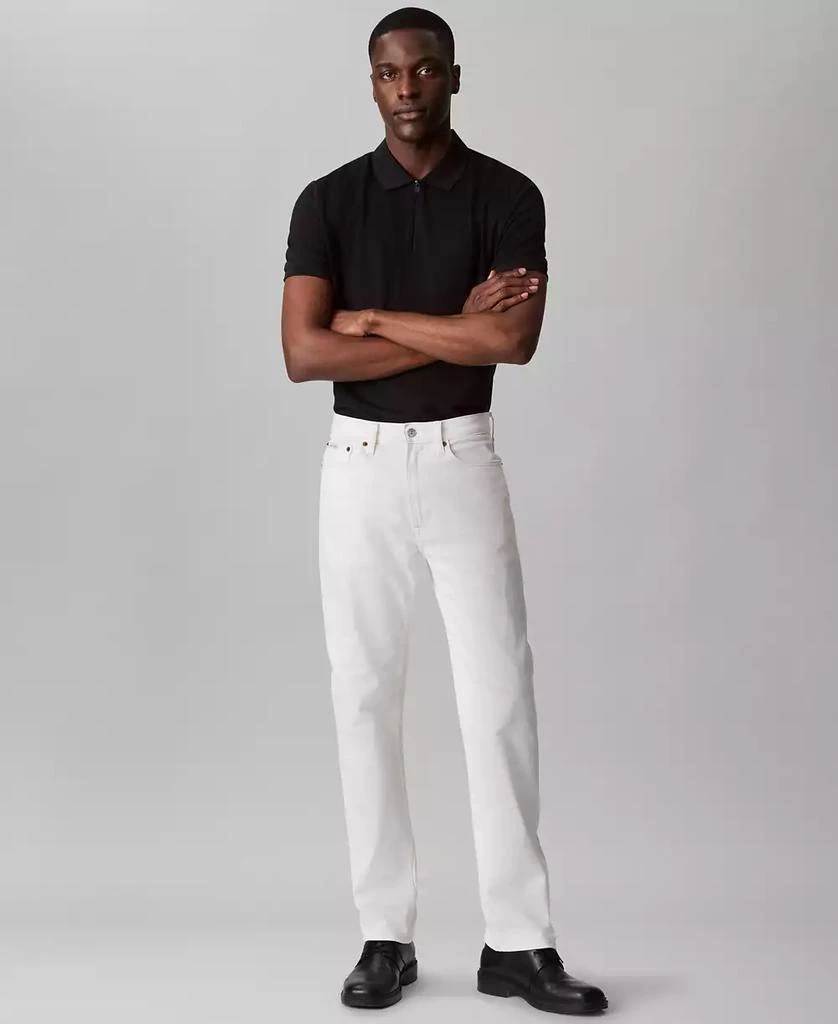 Calvin Klein Men's Athletic Tech Zip Polo Shirt 3