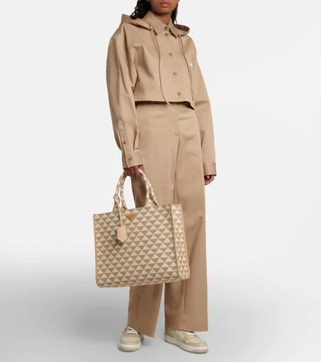 Prada Symbole leather-trimmed tote bag 5