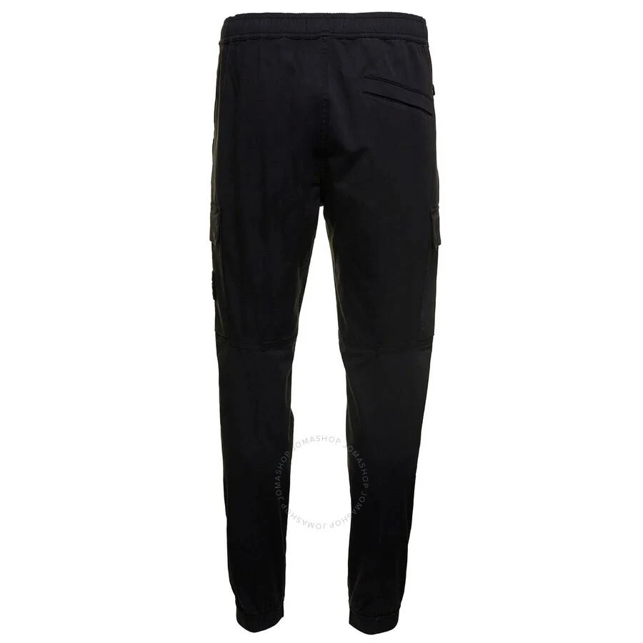 Stone Island Black Logo Patch Cargo Pants 2