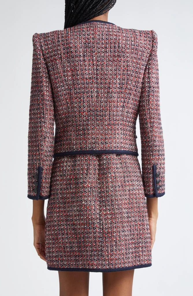 VERONICA BEARD Ceres Metallic Cotton Blend Tweed Jacket 3