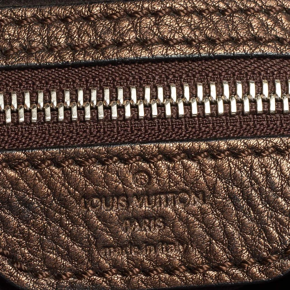 Louis Vuitton Louis Vuitton Bronze Monogram Mahina Leather L Bag 10