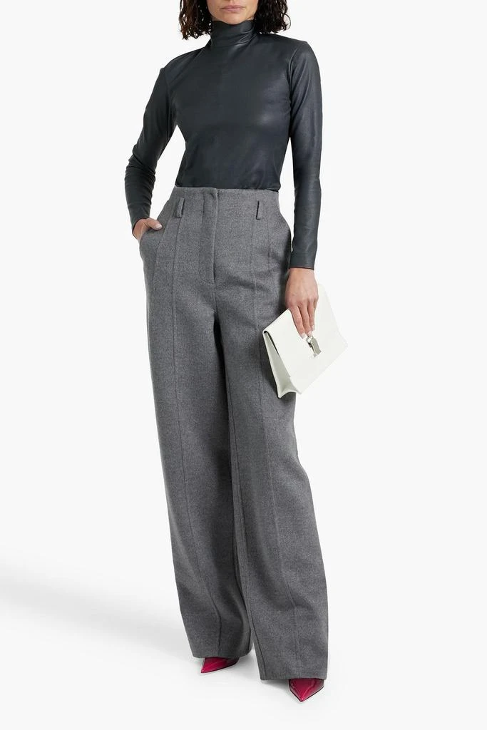 Peter Do Wool and cashmere-blend felt wide-leg pants 2