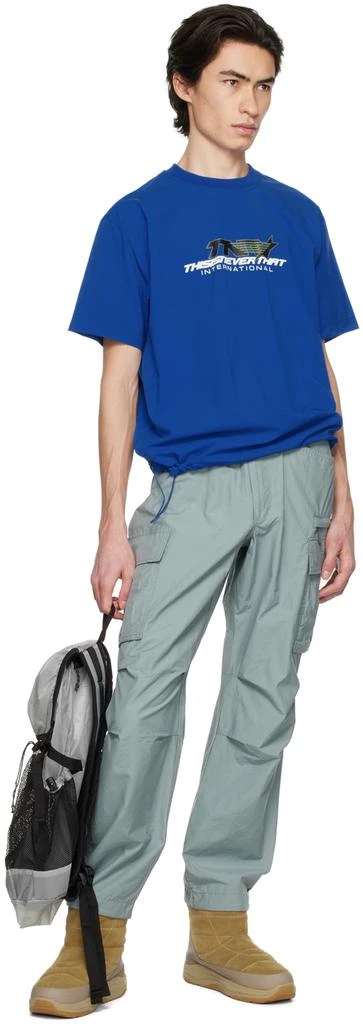 thisisneverthat Gray Embroidered Cargo Pants 4