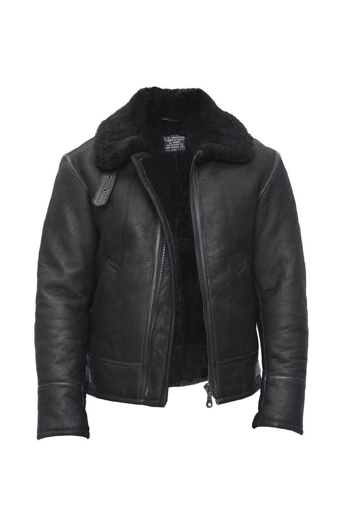 Infinity Leather Mens B3 WW2 Leather Sheepskin Aviator Flying Jacket-Hartland 2
