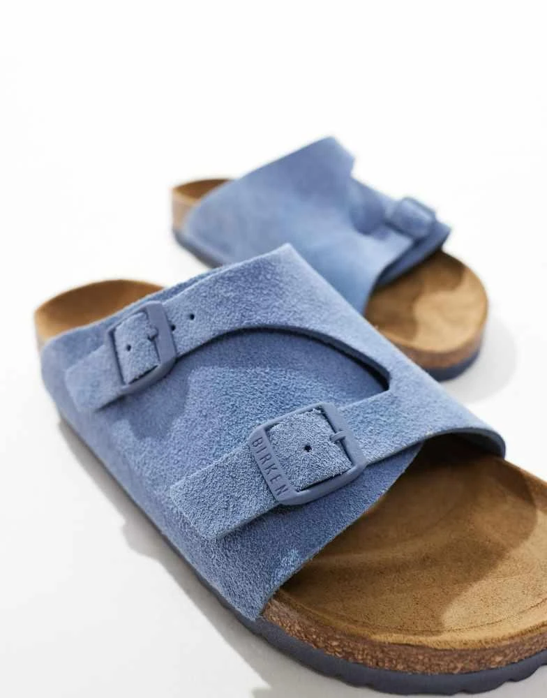 Birkenstock Birkenstock Zurich sandals in blue suede 3