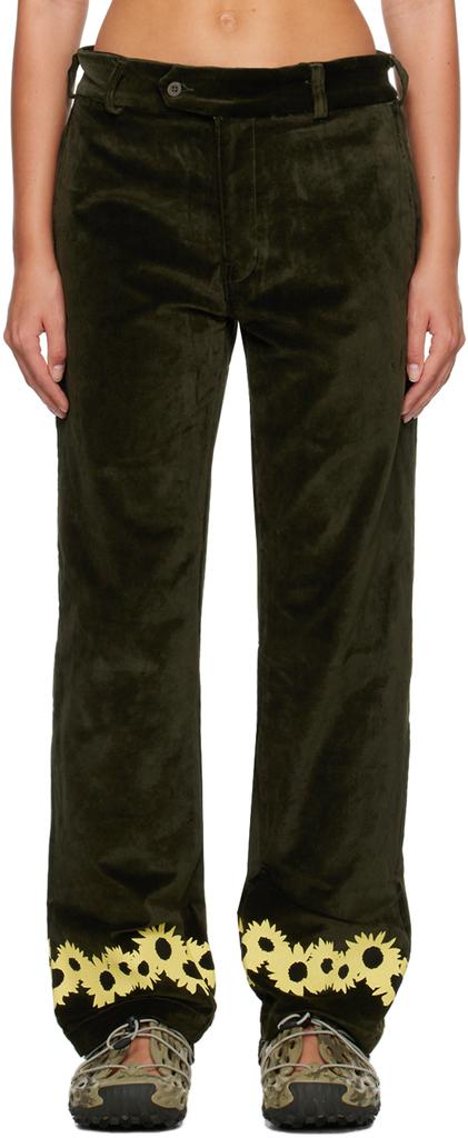 Saintwoods Green Flower Trousers