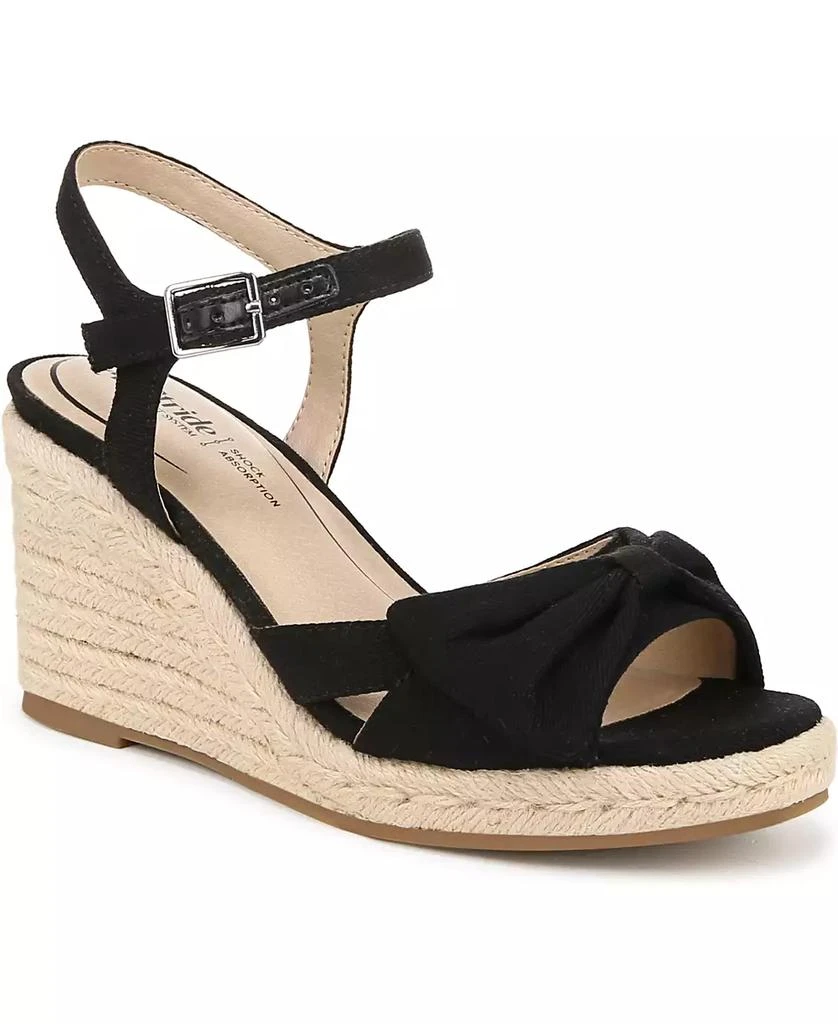 LifeStride Women's Tahlia Open RoundToe Espadrille Wedge Sandals 1