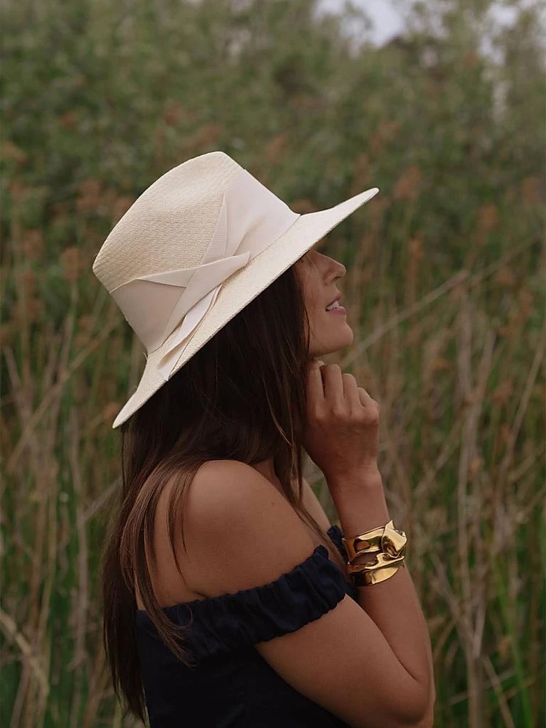 Freya Gardenia Straw Fedora Hat 5